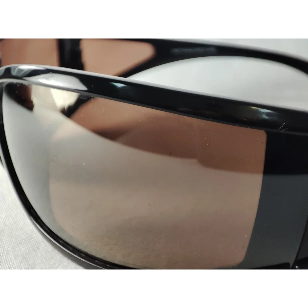 RARE Maui Jim Offshore MJ-444-02 Gloss Black HCL Bronze Polarized NEAR MINT‎